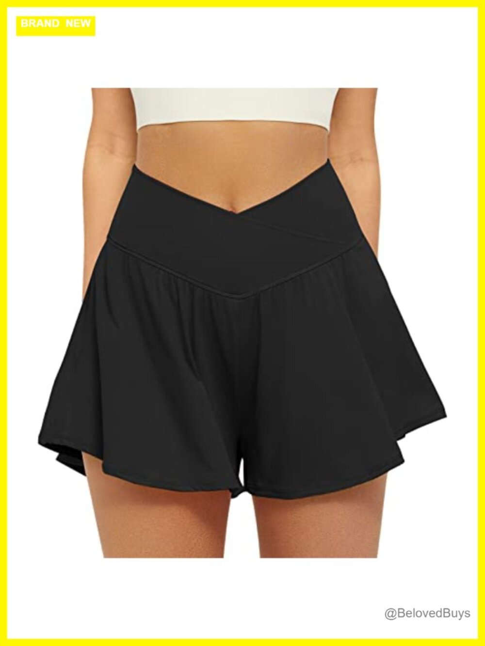 Women 2-in-1 Flowy Athletic Shorts with Pockets